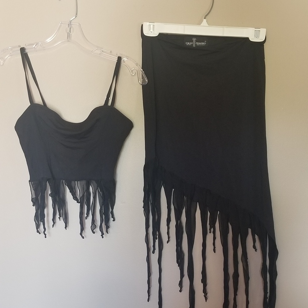 Omar Piragino black two piece set